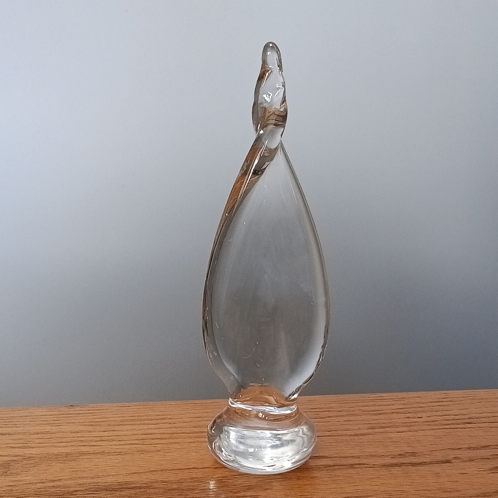 Elegant Clear Glass Sculpture